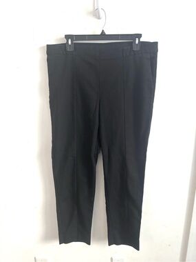 J Jill Pants Womens 14 Black Essential Slim Ankle Stretch Career Capsule Grunge